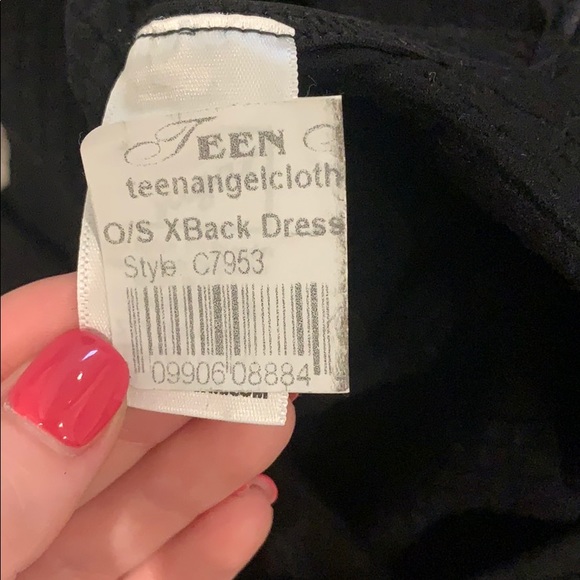 Little Black Stretchy Mini Dress - Picture 5 of 6